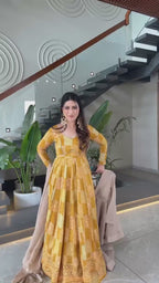 Miraya Desert Pearl Couture Suit Set