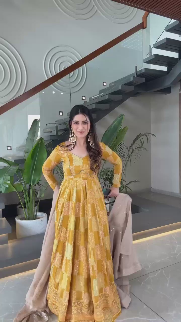 Miraya Desert Pearl Couture Suit Set