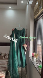 Zarmina Green Anarkali Suit Set