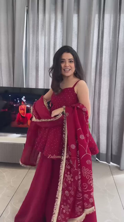 Lunessa Elite Red Suit Set