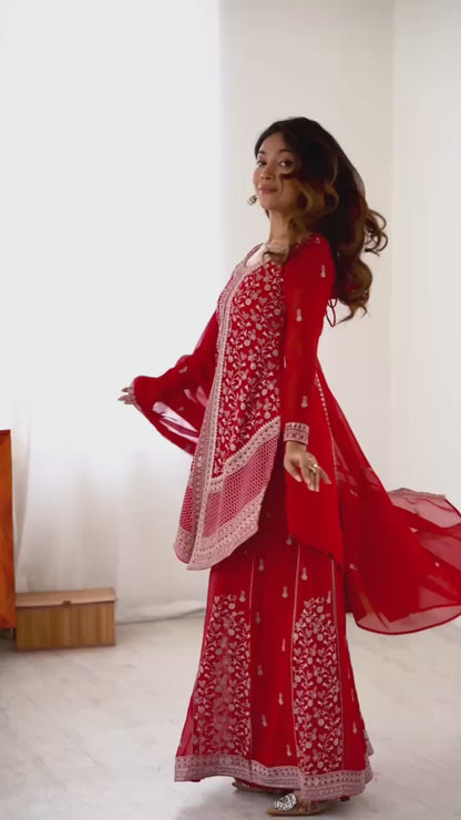 Laal Ishq Sharara Suit Set