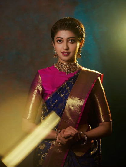 Saree Sari Blouse Designer Bollywood Wear Banarasi Silk Kanchipuram Indian Unstitched Blouse For Women Wedding Party Wear Indian saree