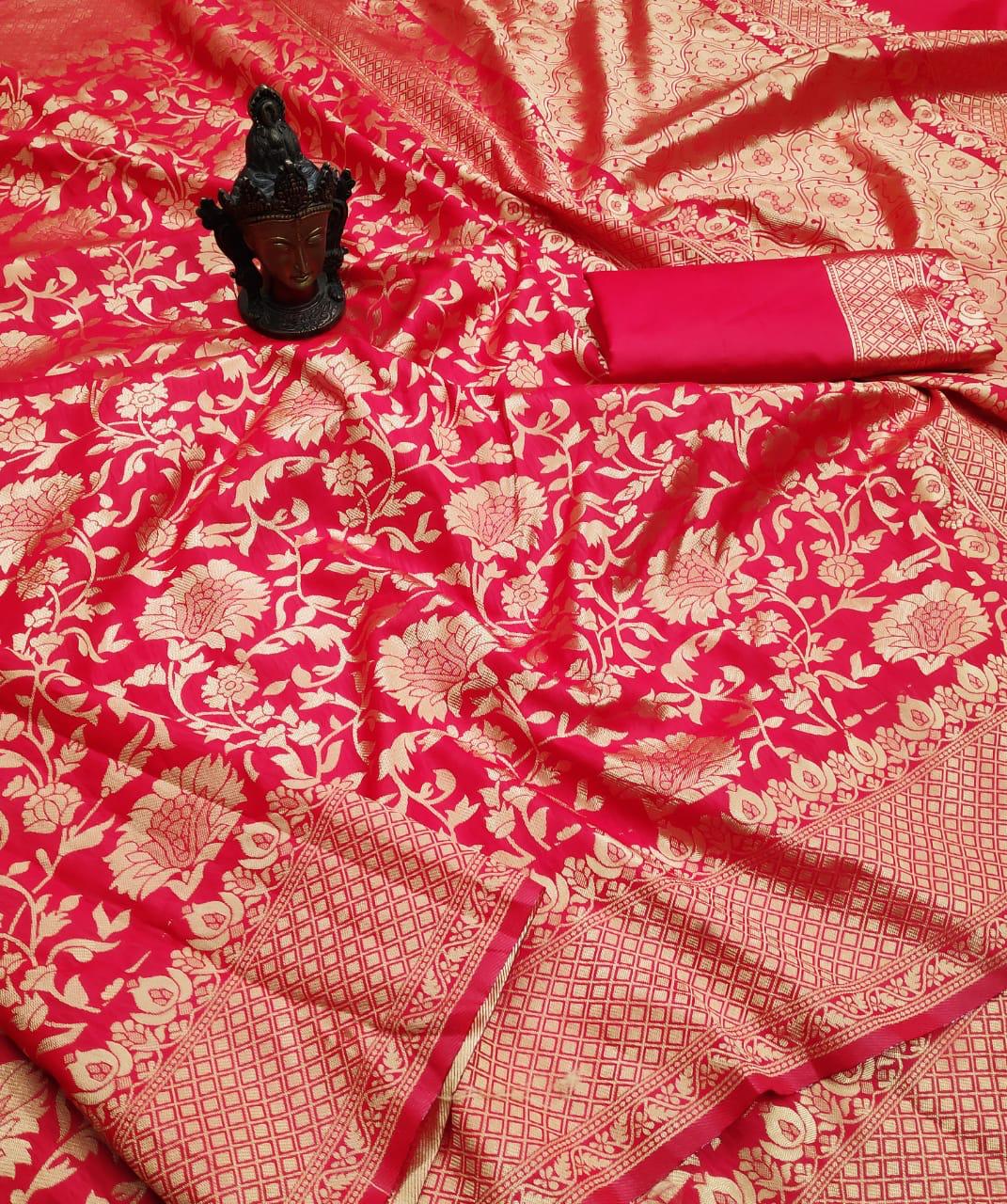 Red Colour Saree Sari With Stitched Blouse Indian Designer Saree Ready to Wear Indian Wedding Wear Traditional Bridal Saree Partywear Saree