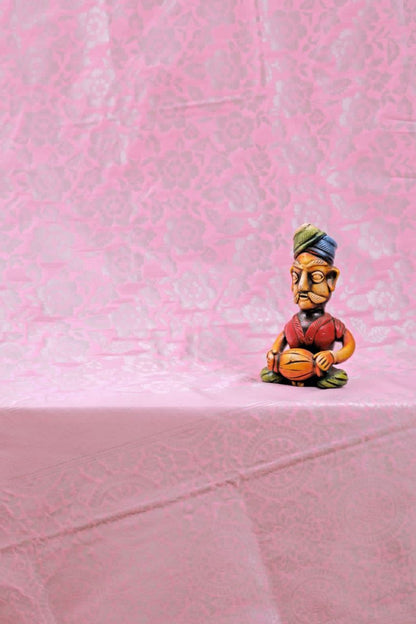 Woven Kanjivaram Pure Silk Saree  (Pink)
